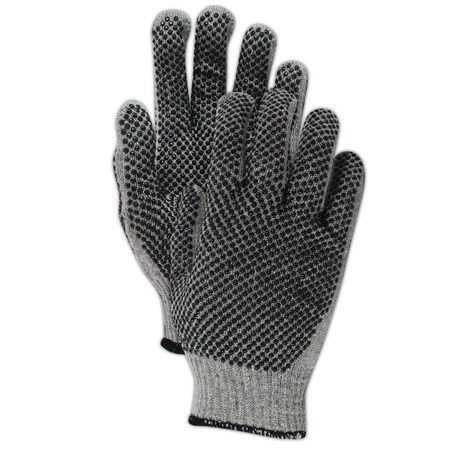 Magid Coated Gloves, Gray, Men's (Fits Large) 12 PK G823PR